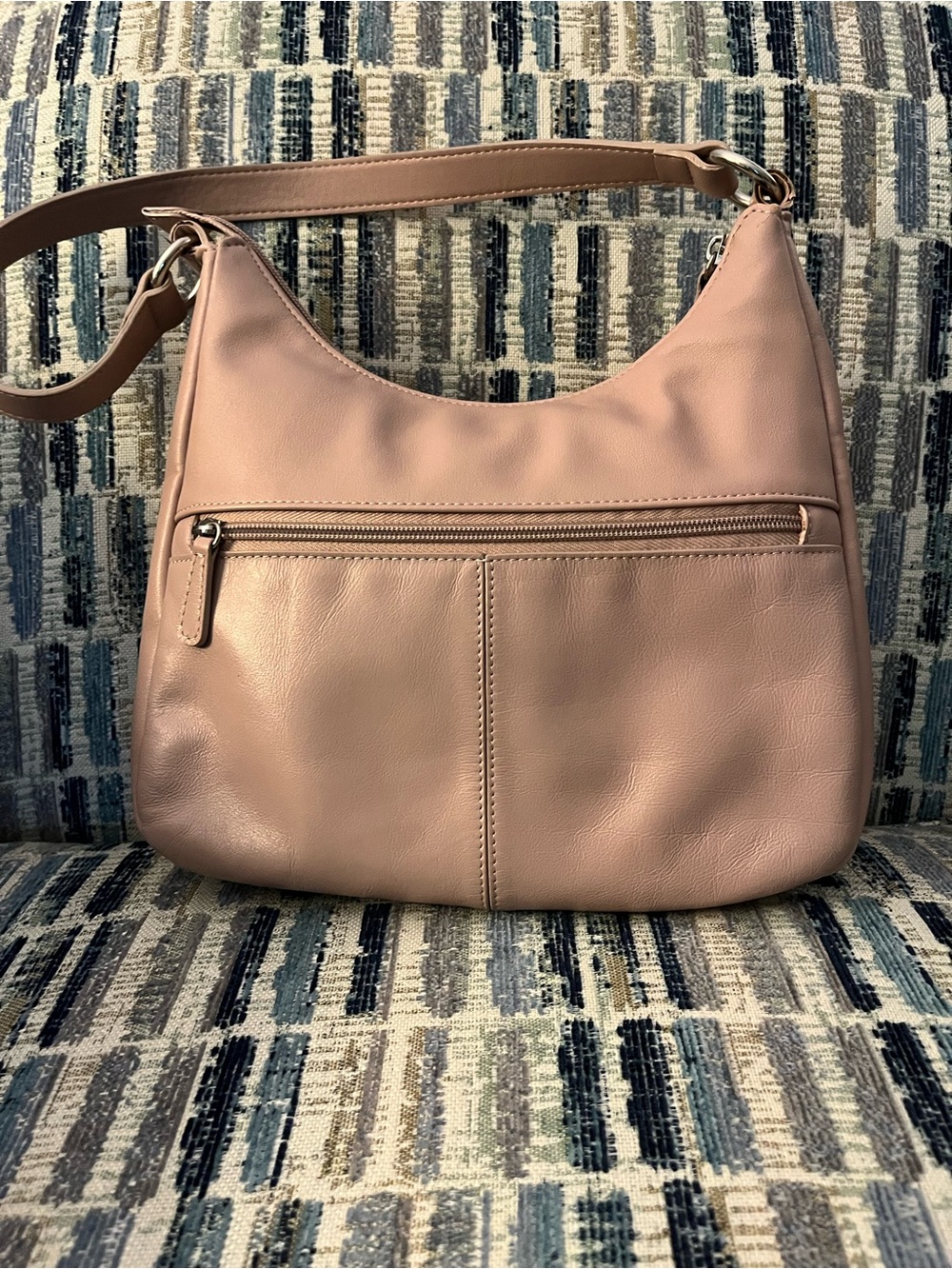 Giani Bernini Blush Pink Leather Shoulder Bag
